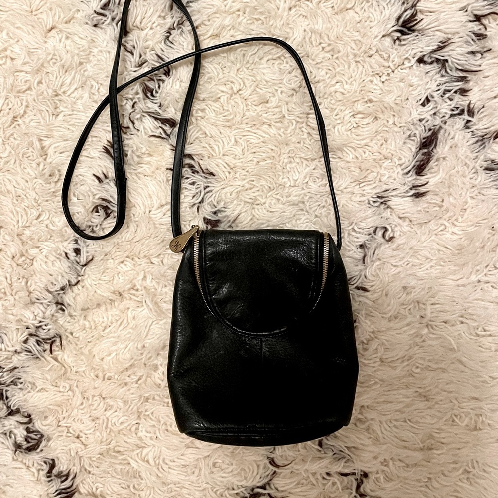 Hobo leather crossbody “fern” bag